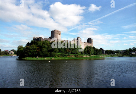 Pembroke Castle in Pembrokeshire Wales Stockfoto