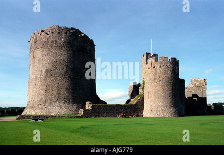 Pembroke Castle in Pembrokeshire Wales Stockfoto