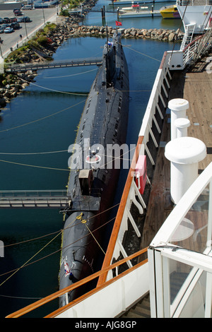 Eine russische Foxtrot-Klasse u-Boot der ehemaligen sowjetischen Marine namens Scorpion am Long Beach Kalifornien Stockfoto