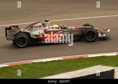 Formel 1 Rennfahrer Lewis Hamilon aus dem Vereinigten Königreich auf dem Montreal 2007 Grand Prix Juni 08/2007. Stockfoto