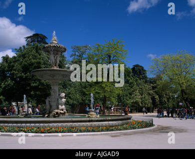 Spanien-Spanien-Madrid-Park Parque del Retiro Stockfoto