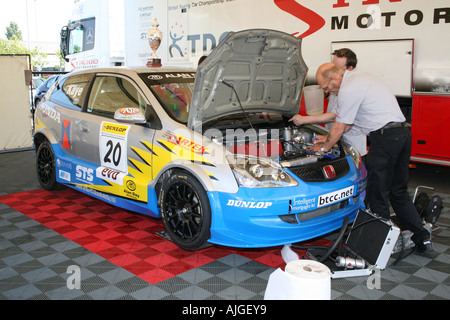 British Touring Car Grube Team unter James Kayes Honda Civic Type R Stockfoto