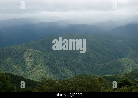 Blick vom Mount Hieizan Hiei-Zan Kyoto Japan Stockfoto