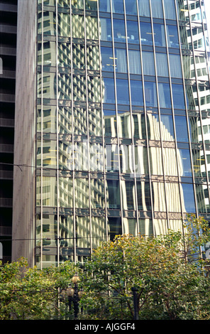 Gebäude in einem Bürogebäude in San Francisco nieder Stockfoto