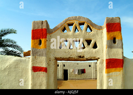 In der Nähe von Gertrad gemalt Eingang eines Hauses Stockfoto