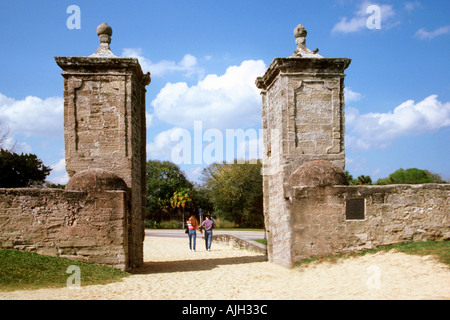 St Augustine Amerika s älteste Stadt und die Stadttore Florida FL Stockfoto