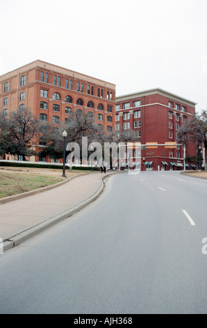 Dallas Texas Book Depository Schulstandort auf der Commerce Street der Ermordung Präsident JFK John f. Kennedy Ermordung von Lee Stockfoto