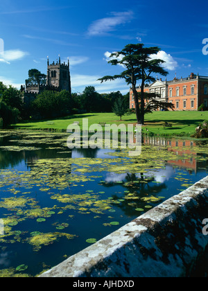 Staunton Harold Hall und Kirche in South Derbyshire England UK Stockfoto