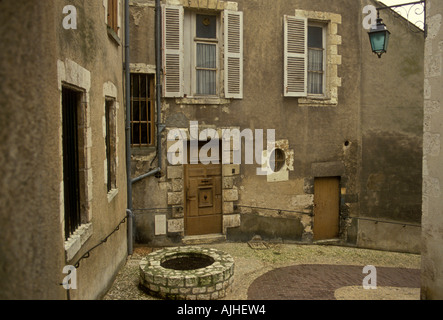 Architektur entlang der Straße in der Stadt Blois im Loire-Tal in der Mitte Region Frankreich Europa Stockfoto