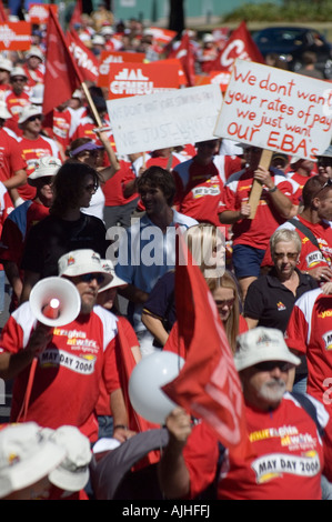 Anti-Howard Workchoices Union Rallye Arbeit links 2007 Stockfoto