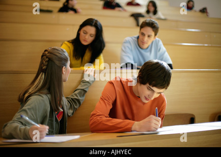 Studenten in einer Vorlesung Stockfoto