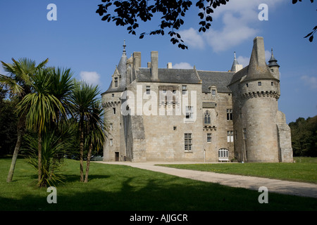 Château de Kerouzere in der Nähe von St. Pol de Leon Brittany France Stockfoto