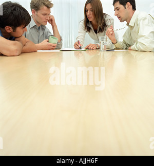 Büroangestellte in treffen Stockfoto