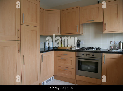 Moderne Küche im modernen britischen house Stockfoto