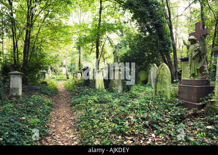 Abney Park Cemetery in Stoke Newington London England Stockfoto