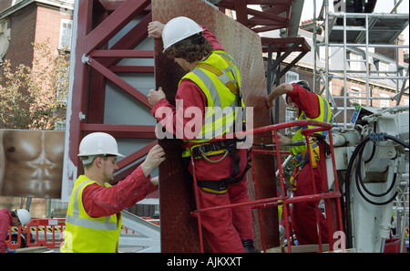 Bau der vier Channel 4 im HQ London Stockfoto