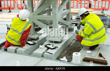 Bau der vier Channel 4 im HQ London Stockfoto