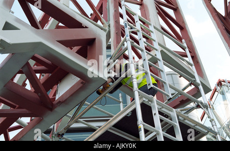 Bau der vier Channel 4 im HQ London Stockfoto