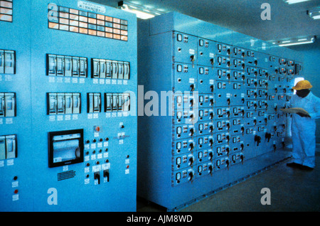 Jeddah Saudi Arabien Desalination Plant Control Room Stockfoto