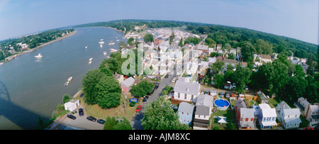 Antenne des Chesapeake City Maryland Stockfoto