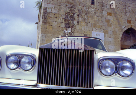 britische berühmten Oldtimer Rollen Royce Elfenbein Cornich Automatik Stockfoto