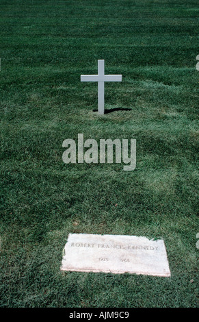 Robert F. Kennedys Grab auf dem Arlington National Cemetery Arlington Virginia USA Stockfoto