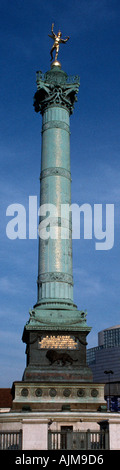 24001 die Juli-Säule am Place De La Bastille Paris Frankreich Europa Stockfoto