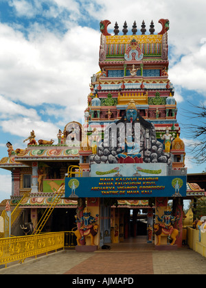 Medine Mauritius tamilische Hindu-Tempel für Zuckerrohr Arbeiter tantrischen de Maha Kali Tookay Tempel Stockfoto