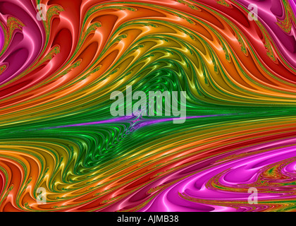 Darstellung der komplexen mathematischen Iteration Stockfoto