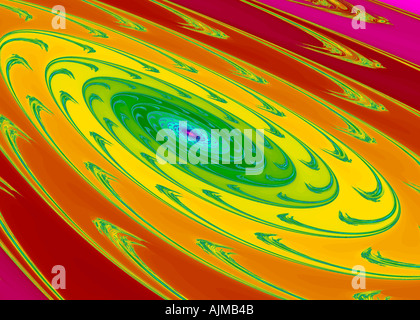 Darstellung der komplexen mathematischen Iteration Stockfoto