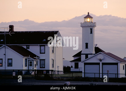 Elk254 2895 Washington Port Townsend weisen Wilson Lighthouse Stockfoto