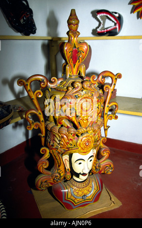 Sri Lanka Handwerk König Mask von M H Mettananda Ambalangoda Stockfoto