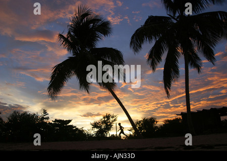 Schönen Sonnenuntergang in Playa Larga Cochinos Bucht Kuba Stockfoto