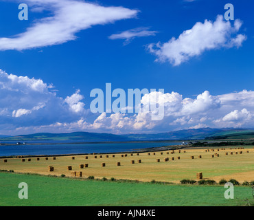 St. Ninian Bay und Ackerland, Isle of Bute, Scotland, UK Stockfoto