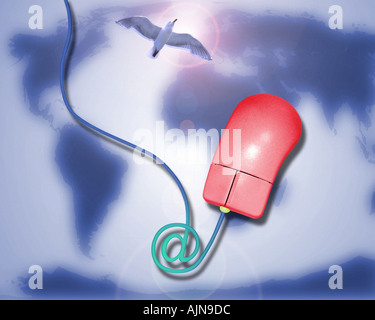 KOMMUNIKATIONSKONZEPT: Globale Kommunikation Stockfoto