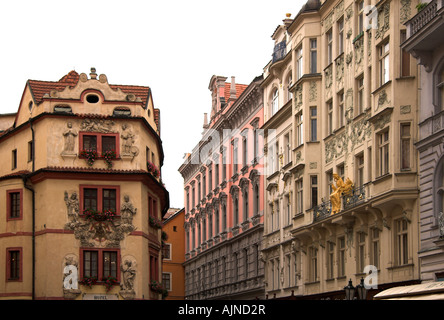 Hotel, U Zlate Studny, Prag, Tschechische Republik, Europa Stockfoto