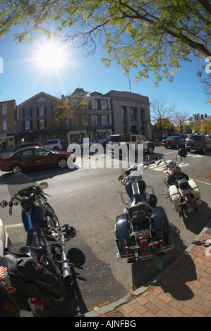 Genesee Street in Skaneateles New York Vereinigte Staaten Stockfoto