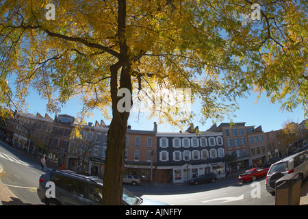 Genesee Street in Skaneateles New York Vereinigte Staaten Stockfoto