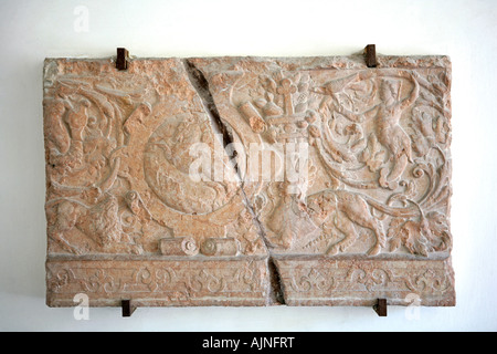 Relief in der alten Schloss Schleißheim München Bayern Deutschland Stockfoto