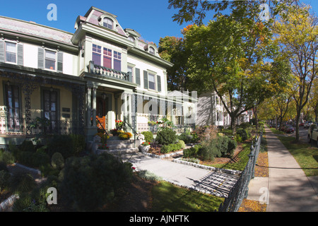 Genesee Street in Skaneateles New York Vereinigte Staaten Stockfoto