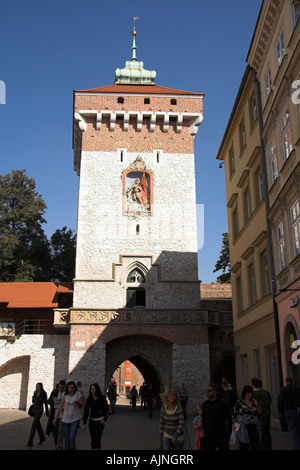 Florian Tor, Krakau, Polen, Europa Stockfoto