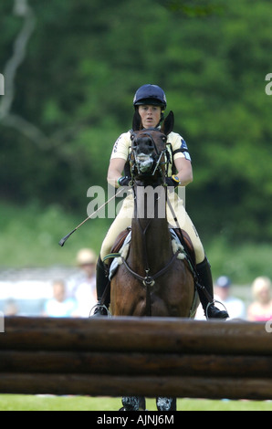 Pippa Funnell auf Fähnrich bei Braham International Horse Trials 09 06 2007 Braham Park Yorkshire Stockfoto