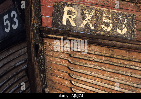 Detail eines Fischerbootes Stockfoto