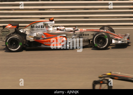 Formel 1-Ex-Champion Fernando Alonso aus Spanien auf der Montreal 2007 Grand Prix Juni 08/2007. Stockfoto