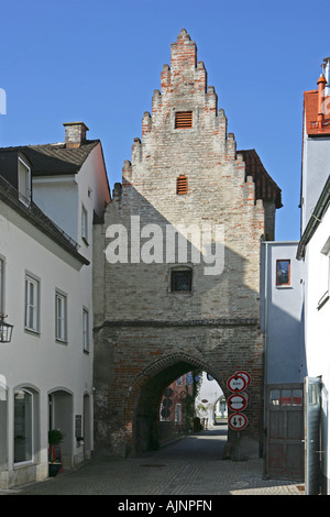 Deutschland-Bayern-Landsberg-Baeckertor Stadttor Stockfoto