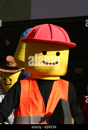 LEGO Mann am deutschen Karneval "Fasnet" Stockfoto