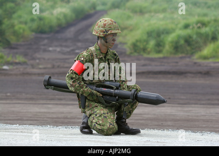 Die Panzerfaust 3 Panzerabwehr-Raketenwerfer von Japan Ground Self-Defense Force Stockfoto