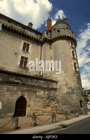 Chateau de Langeais, Langeais chateau, französische Schloss, mittelalterliche Burg, Museum, Stadt von Langeais, Langeais, Tal der Loire, Indre-et-Loire, Frankreich Stockfoto