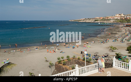 Playa de Torviscas und Fanabe Playa de Las Americas Teneriffa-Kanarische Inseln-Spanien Stockfoto