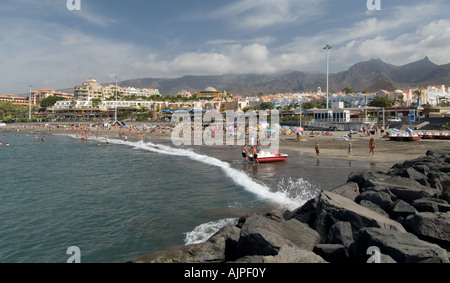 Playa de Torviscas und Fanabe Playa de Las Americas Teneriffa-Kanarische Inseln-Spanien Stockfoto